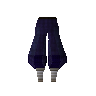 Blue elegant legs