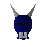 Blue hallowe'en mask