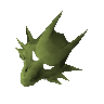 Green dragon mask