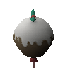 Christmas pudding balloon