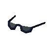 Half-moon spectacles (blue)