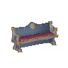 Eternal gilded bench