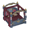 Eternal gilded large bed