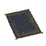 Furniture plans: Decorative blue rug